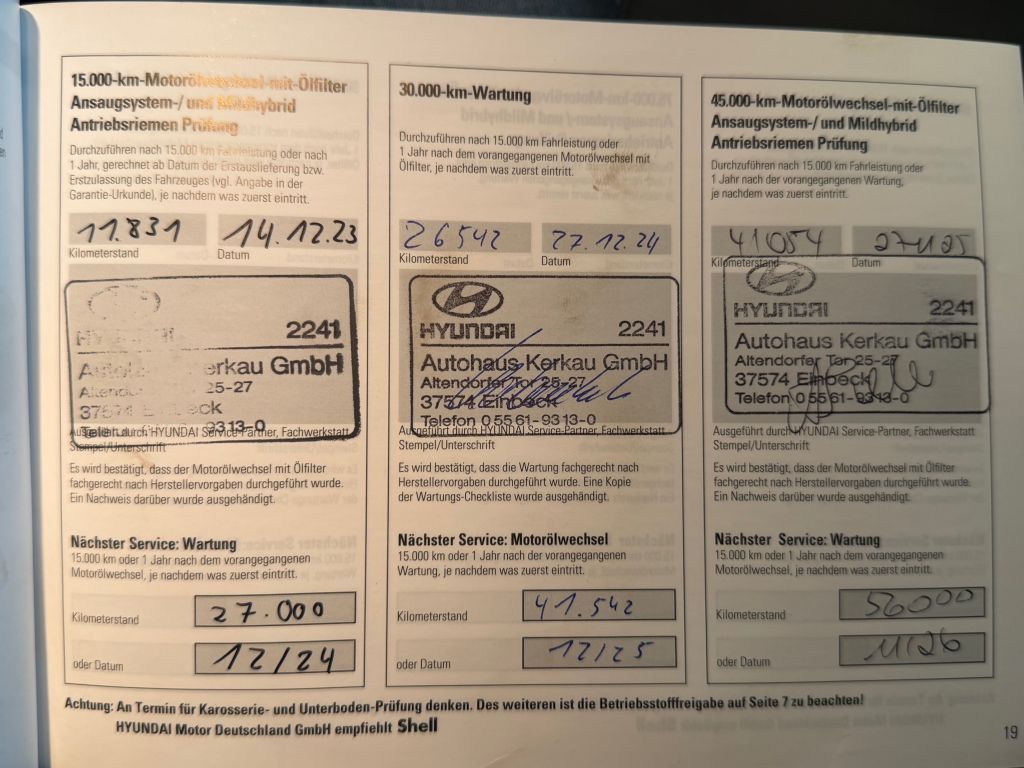 Fahrzeugabbildung Hyundai i30 1.5 T-GDI 48V-Hyb. N-Line +AHK+8Fach bereift