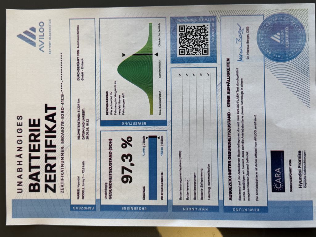 Fahrzeugabbildung Hyundai IONIQ 5 72,6 kWh 4WD Uniq SOH97%Garantie+Scheckh